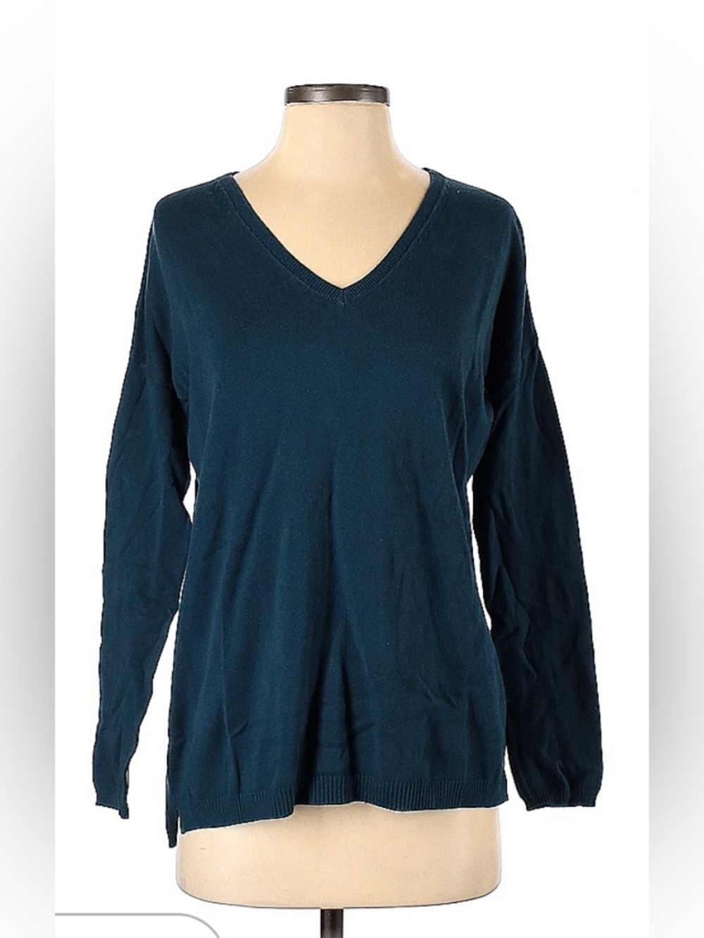 🌺 2/$20 Zara teal v neck sweater size small